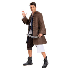 Pirates of the Caribbean Pirates des Caraïbes Jack Sparrow Uniforme Cosplay Costume