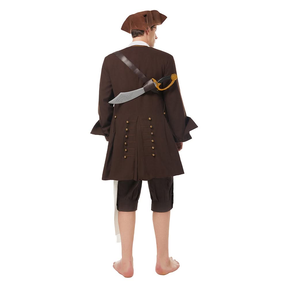 Film Pirates of the Caribbean Pirates des Caraïbes Jack Sparrow Uniforme Cosplay Costume