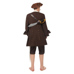 Film Pirates of the Caribbean Pirates des Caraïbes Jack Sparrow Uniforme Cosplay Costume