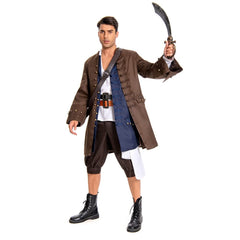 Pirates of the Caribbean Pirates des Caraïbes Jack Sparrow Uniforme Cosplay Costume