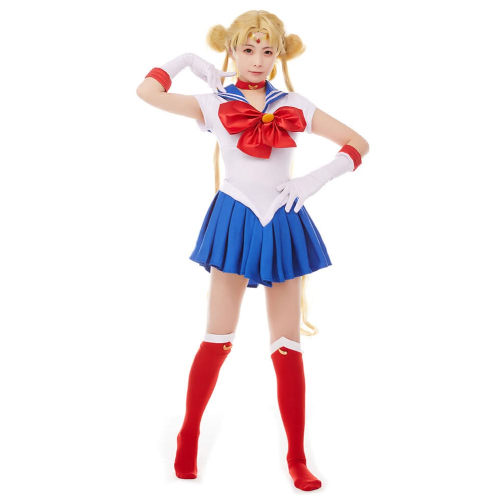 Sailor Moon Tsukino Usagi Uniforme Halloween Carnaval Cosplay Costume