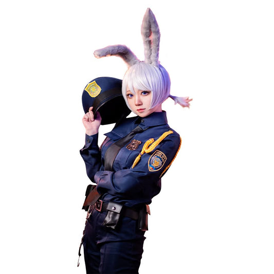 Zootopie Lapin Judy Uniforme de Police Cosplay Costume