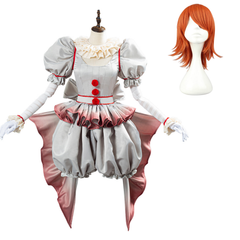Horror Pennywise Le Costume de Clown aux Femmes Halloween Carnaval Cosplay Costume