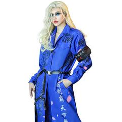 Japon Bosozoku Kimono en Bleu Cosplay Costume