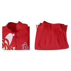 Adulte Japonais Bosozoku To kkou Fuku Tenue Rouge Cosplay Costume