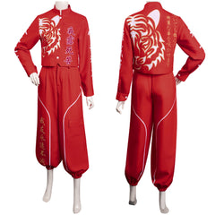 Adulte Japonais Bosozoku To kkou Fuku Tenue Rouge Cosplay Costume