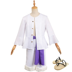 One Piece Nika Luffy Tenue Blanche Cosplay Costume