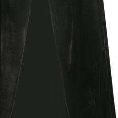 Femme Sorcière Cape à Capuche en Velours Noire/Verte Cosplay Costume