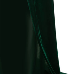 Femme Sorcière Cape à Capuche en Velours Noire/Verte Cosplay Costume