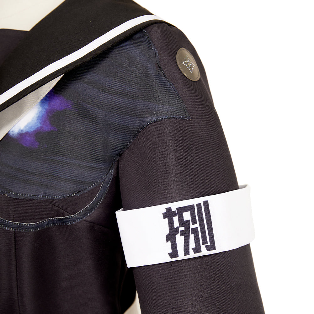 The Hundred Line: Last Defense Academy(2025) Tsukumo Kako Tenue Noire Cosplay Costume 12
