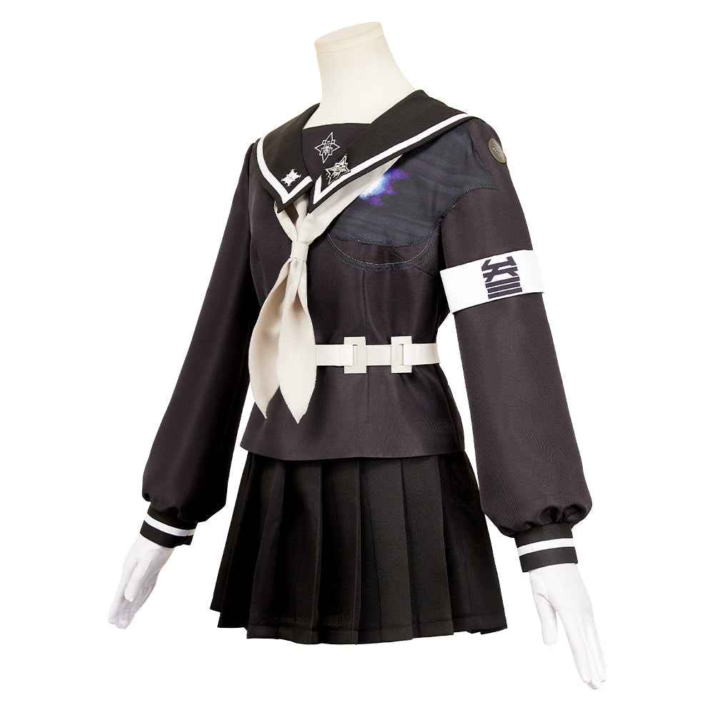 The Hundred Line: Last Defense Academy(2025) Tsukumo Kako Tenue Noire Cosplay Costume 4
