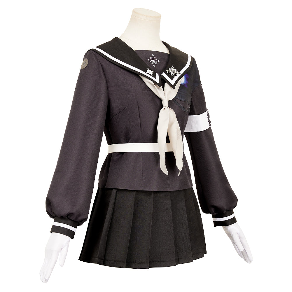 The Hundred Line: Last Defense Academy(2025) Tsukumo Kako Tenue Noire Cosplay Costume 5