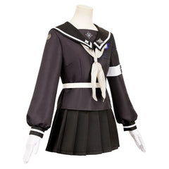 The Hundred Line: Last Defense Academy(2025) Tsukumo Kako Tenue Noire Cosplay Costume 5