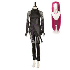 Rumi Mira Zoey Tenue Noire en Cuir Cosplay Costume