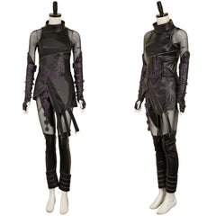 Rumi Mira Zoey Tenue Noire en Cuir Cosplay Costume
