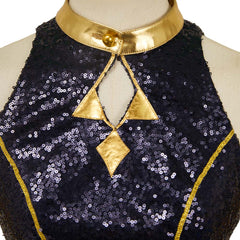 Mira Zoey Tenue à Bretelles Noir Cosplay Costume