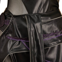 Rumi Mira Zoey Tenue Noire en Cuir Cosplay Costume