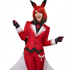 Hazbin Hotel 2(2025) Alastor Tenue Rouge Butler Cosplay Costume