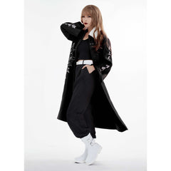 Adulte Japonais Bosozoku Kimono To kkou Fuku Noir Noël Cosplay Costume