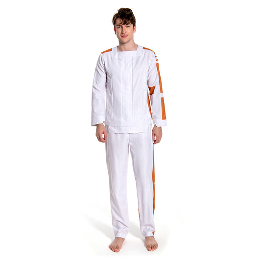 Andor Andor Prisonnier Tenue Blanche Cosplay Costume Carnaval