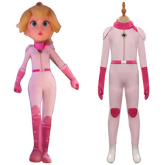 Enfant Super Mario Bros Princesse Peach Combinaison Cosplay Costume