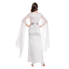 Princesse Leia Robe Blanche Cérémonie Cosplay Costume
