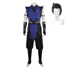 Mortal Kombat Sub-Zero Bleu Tenue Homme Cosplay Costume