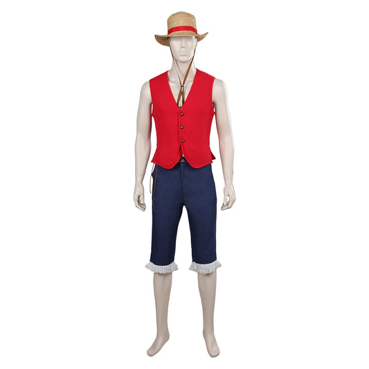 Enfant TV One Piece Luffy Homme Cosplay Costume