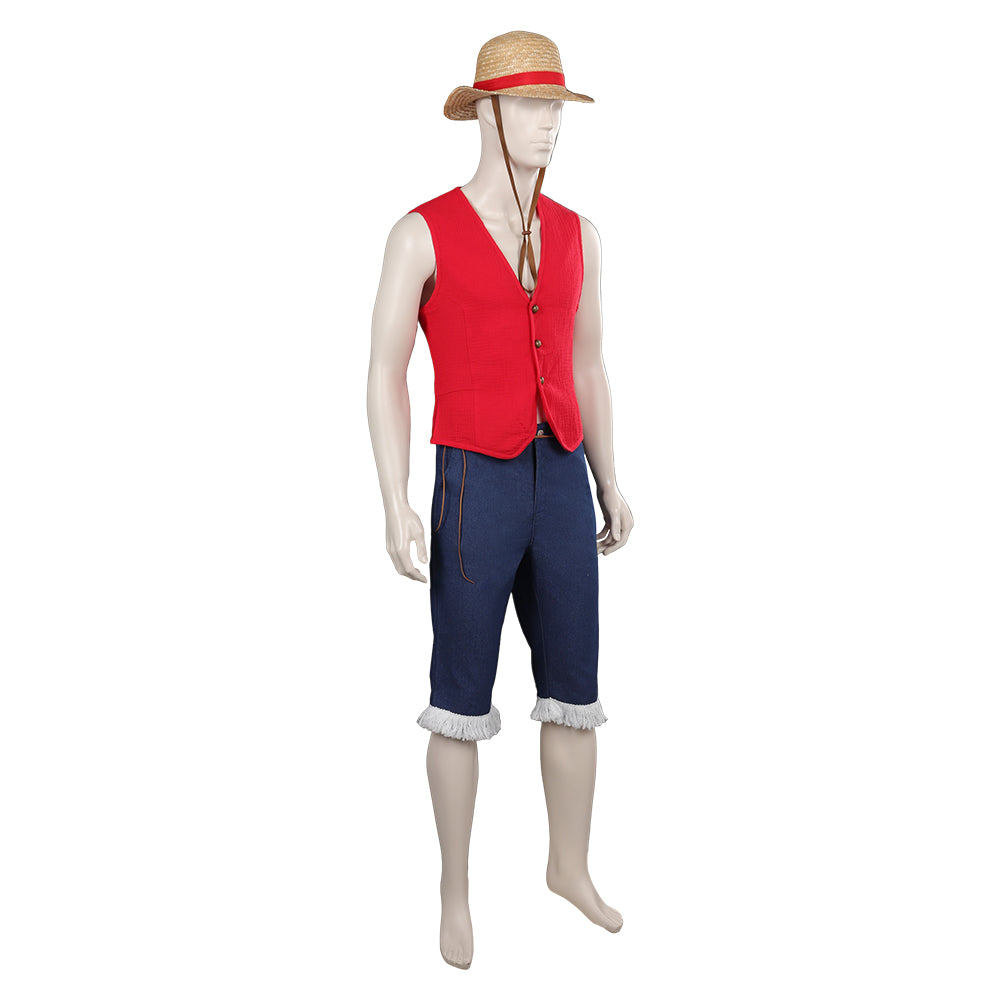 Enfant TV One Piece Luffy Homme Cosplay Costume