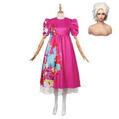 2023 Film Barbie Kate McKinnon Barbie Bizarre Robe Perruque Tenue Cosplay Costume