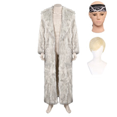 Barbie Ken Blanc Longueur Manteau de Laine Cosplay Costume