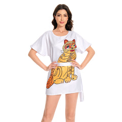 ABBA Femme 1970s Disco Robe+Ceinture Costume Rétro d'Halloween