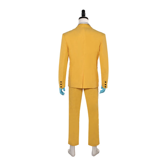 Beetlejuice 2(2024) Shrinker Shrunken Head Bob Tenue Jaune Cosplay Costume