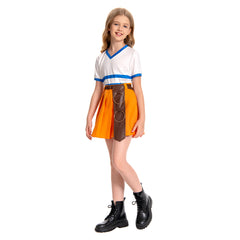 Enfant One Piece Nami Tenue Orange Cosplay Costume