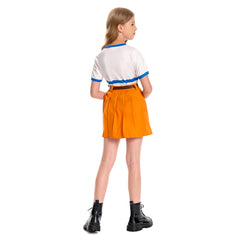 Enfant One Piece Nami Tenue Orange Cosplay Costume