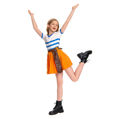 Enfant One Piece Nami Tenue Orange Cosplay Costume