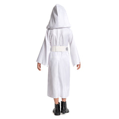 Enfant Princess Leia Robe Blanche Cosplay Costume
