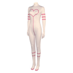Hazbin Hotel(2024) Angel Dust Combinaison Blanche Cosplay Costume