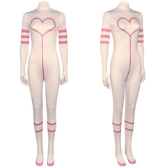 Hazbin Hotel(2024) Angel Dust Combinaison Blanche Cosplay Costume