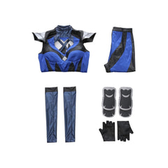 Adulte Mortal Kombat 11 Kitana Uniform Cosplay Costume