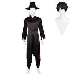 KPop Demon Hunters The Saja Boys Jinu Saja Demon Tenue Noire Cosplay Costume Ver.2