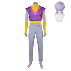 Mystery Tenue de Gilet Violet Cosplay Costume