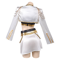 Femme Golden Tenue Noire et Blanche Cosplay Costume