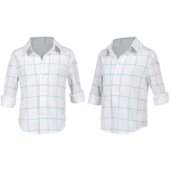 Enfant Jinu Chemise Rose/Blanche Cosplay Costume