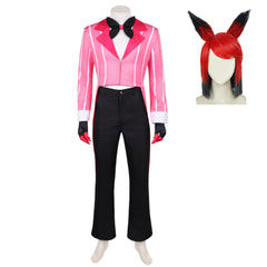 Hazbin Hotel 2(2025) Alastor Tenue Rose et Noire Cosplay Costume