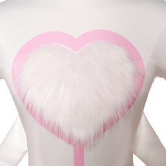 Hazbin Hotel 2 Angel Dust Tenue Blanche Cosplay Costume