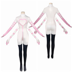 Hazbin Hotel 2 Angel Dust Tenue Blanche Cosplay Costume