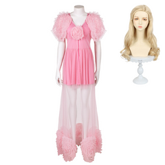 Wicked(2024) Glinda Pyjama Rose Cosplay Costume