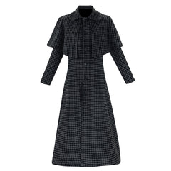 La Famille Addams 2(2025) Mercredi Manteau à Carreaux Cosplay Costume