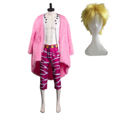 One Piece Donquixote Doflamingo Tenue Cosplay Costume Carnaval